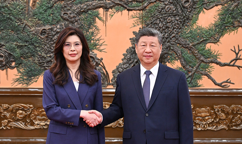 习近平总书记会见中国国民党主席郑丽文